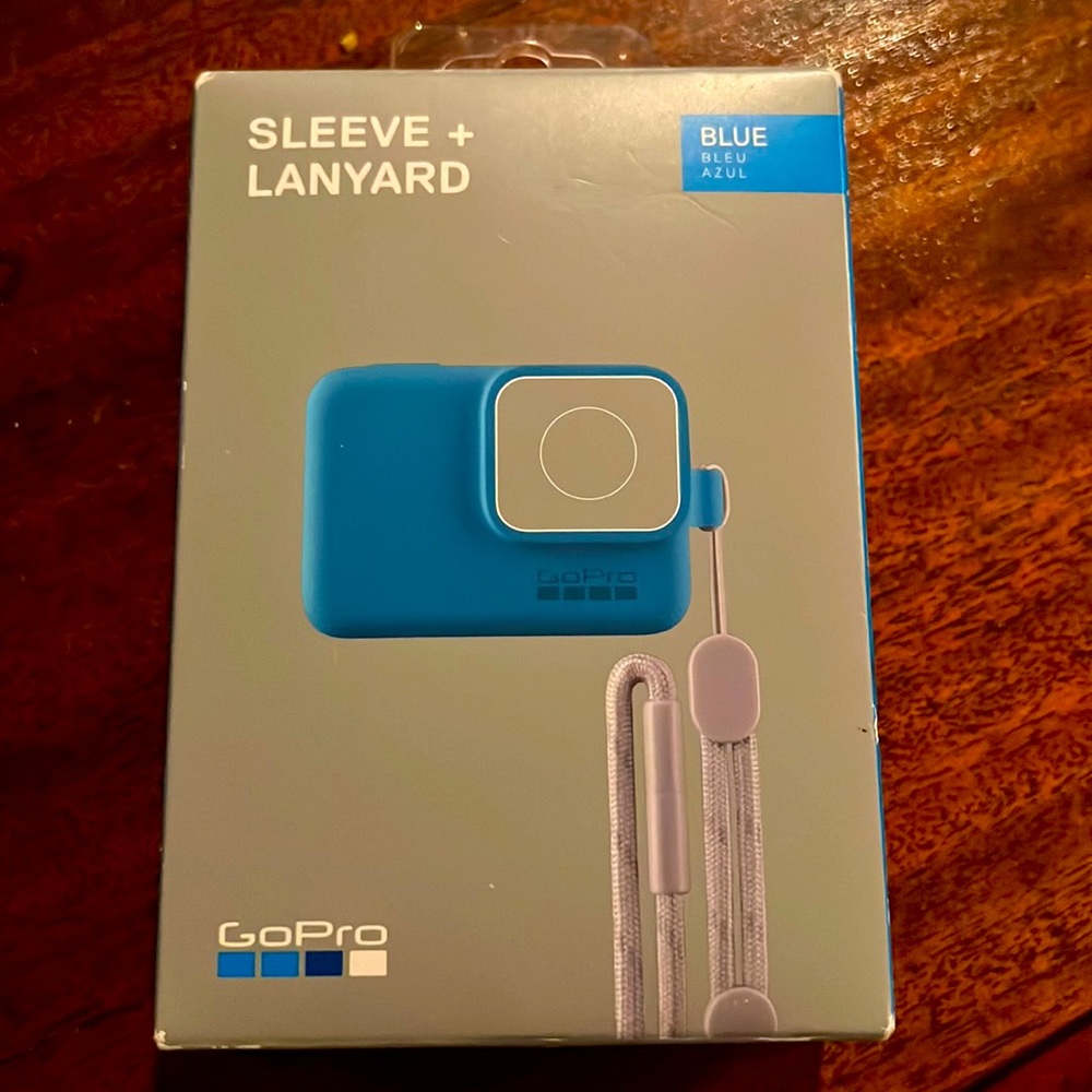 New GoPro sleeve and lanyard